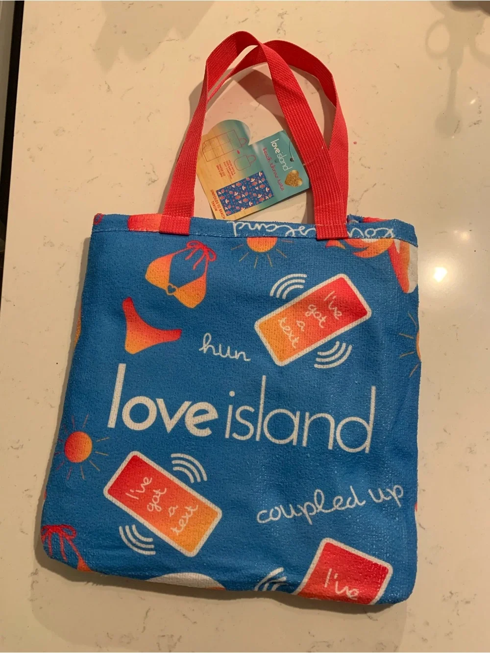 Love island bright blue